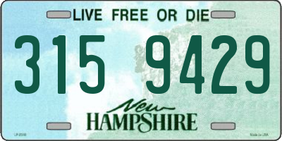 NH license plate 3159429