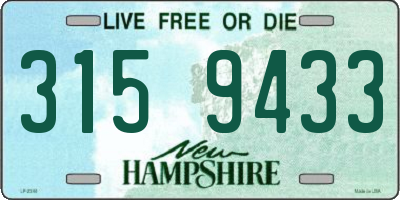 NH license plate 3159433