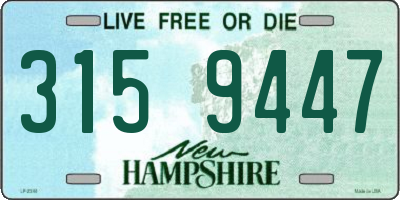 NH license plate 3159447