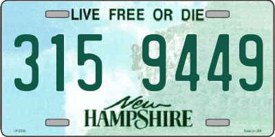 NH license plate 3159449
