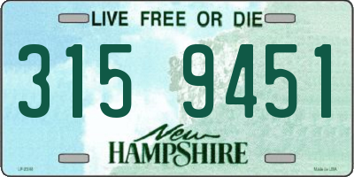 NH license plate 3159451
