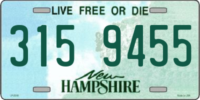 NH license plate 3159455