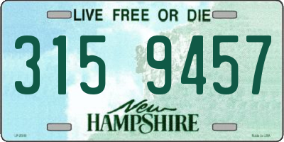 NH license plate 3159457