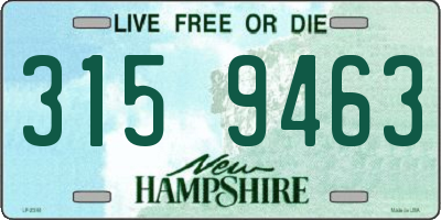 NH license plate 3159463