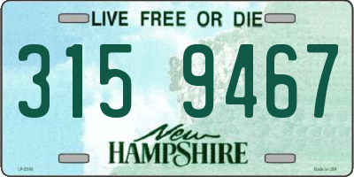 NH license plate 3159467