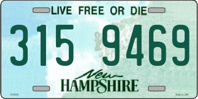 NH license plate 3159469