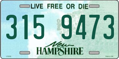 NH license plate 3159473