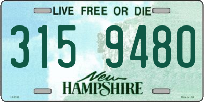 NH license plate 3159480