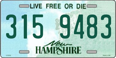 NH license plate 3159483