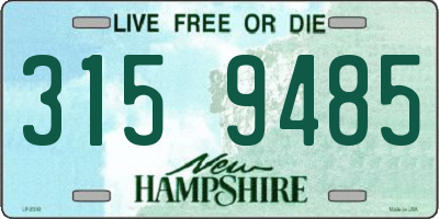 NH license plate 3159485