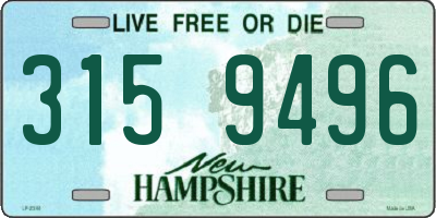 NH license plate 3159496