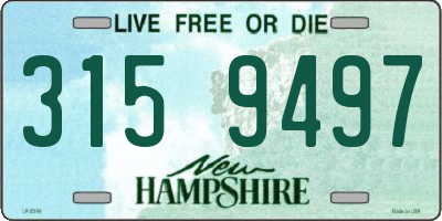 NH license plate 3159497