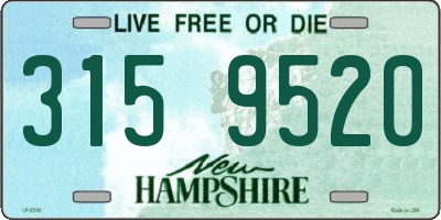 NH license plate 3159520