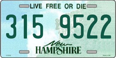 NH license plate 3159522