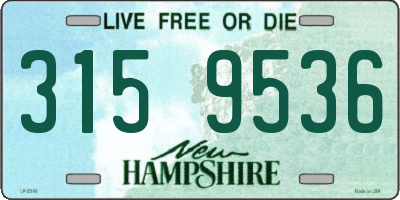 NH license plate 3159536