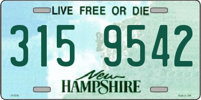 NH license plate 3159542