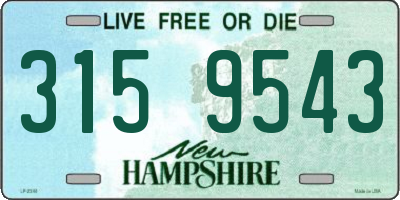 NH license plate 3159543