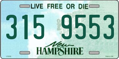 NH license plate 3159553