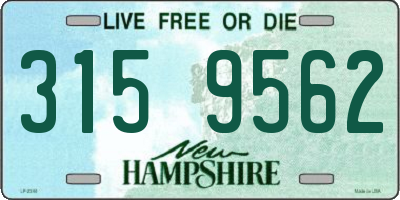 NH license plate 3159562