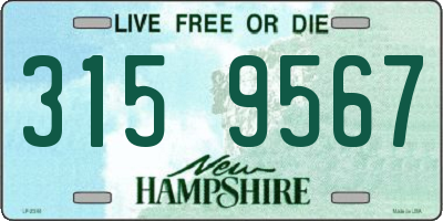 NH license plate 3159567