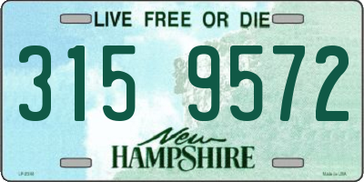 NH license plate 3159572