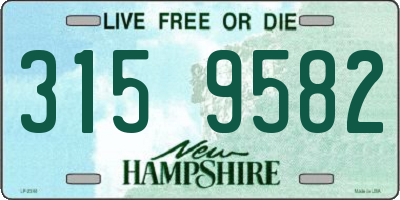 NH license plate 3159582
