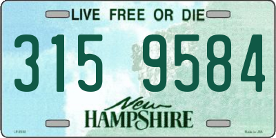 NH license plate 3159584