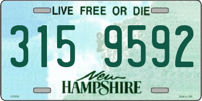 NH license plate 3159592