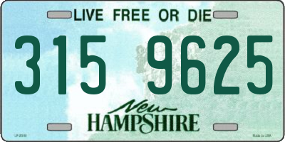NH license plate 3159625