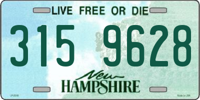 NH license plate 3159628