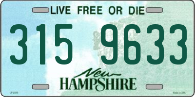 NH license plate 3159633
