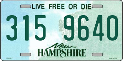 NH license plate 3159640