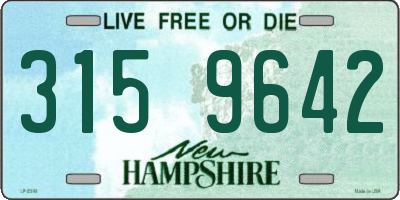 NH license plate 3159642