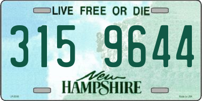NH license plate 3159644