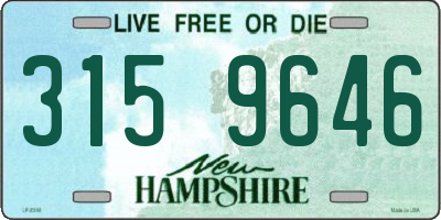 NH license plate 3159646