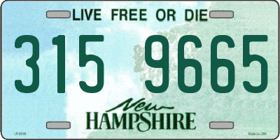 NH license plate 3159665