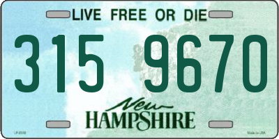 NH license plate 3159670