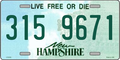NH license plate 3159671