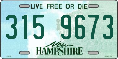 NH license plate 3159673