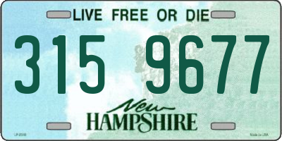 NH license plate 3159677