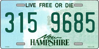 NH license plate 3159685