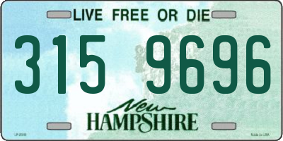 NH license plate 3159696