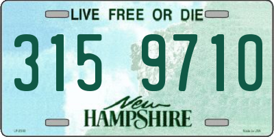 NH license plate 3159710