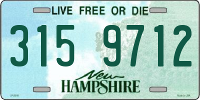 NH license plate 3159712