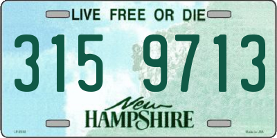 NH license plate 3159713