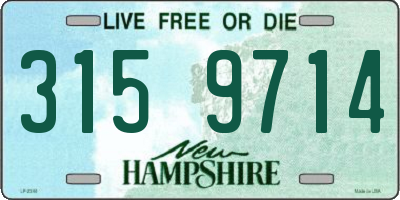 NH license plate 3159714