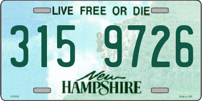 NH license plate 3159726