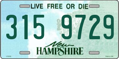 NH license plate 3159729