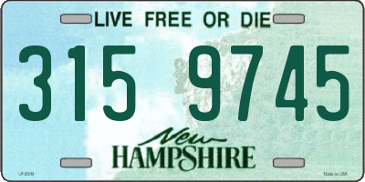NH license plate 3159745
