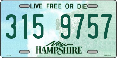 NH license plate 3159757